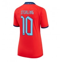 Fotballdrakt Dame England Raheem Sterling #10 Bortedrakt VM 2022 Kortermet